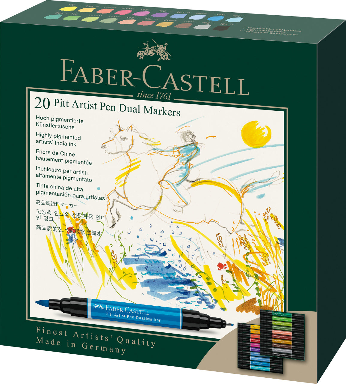 PITT ARTIST PEN DUAL MARKER SET 20 BUC FABER-CASTELL PITT ARTIST PEN DUAL MARKER SET 20 BUC FABER-CASTELL